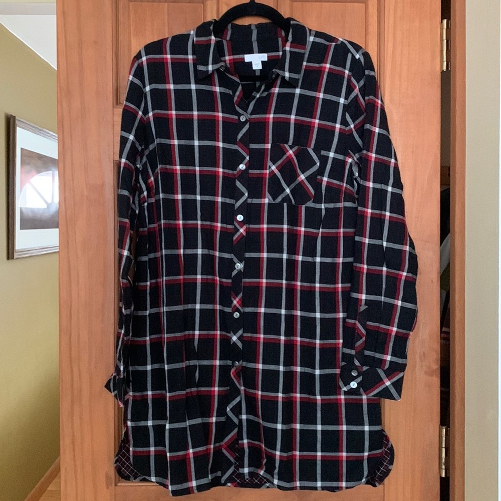 j.jill button down tunic